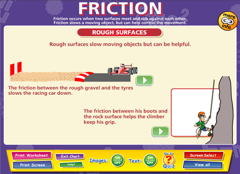 Friction live worksheet image